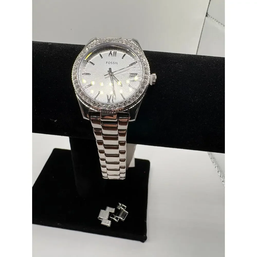 Fossil Women's Scarlette Silver Dial Watch - ES4317 - Silver